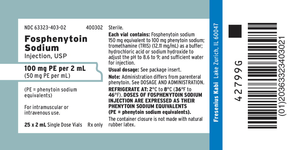 PACKAGE LABEL - PRINCIPAL DISPLAY - Fosphenytoin 2 mL Single Dose Vial Tray Label
