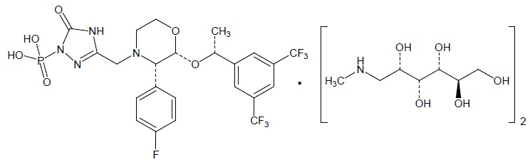 Fosaprepitant Dimeglumine Chemical Structure