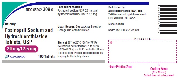 PACKAGE LABEL-PRINCIPAL DISPLAY PANEL - 20 mg/12.5 mg (100 Tablet Bottle)