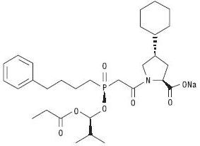 Fosinopril Sodium Chemical Structure