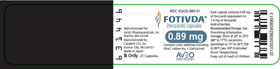 PRINCIPAL DISPLAY PANEL - 0.89 mg Capsule Bottle Label