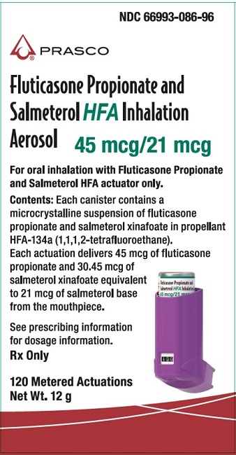 Fluticasone Propionate and Salmeterol HFA 45 mcg-21 mcg 120 dose carton