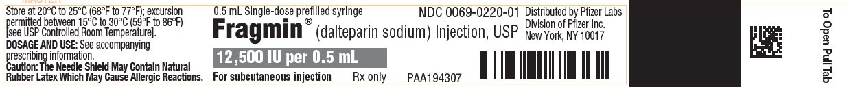 PRINCIPAL DISPLAY PANEL - 0.5 mL Syringe Blister Pack Label