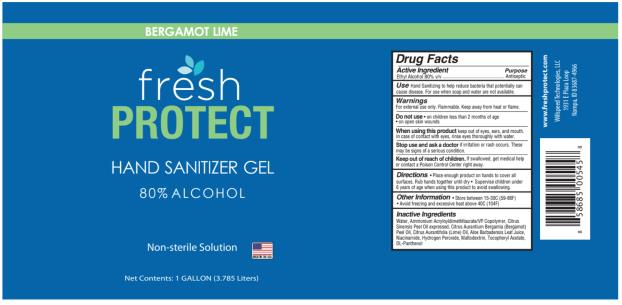 PRINCIPAL DISPLAY PANEL
Fresh
PROTECT
HAND SANITIZER GEL
80% ALCOHOL
Non-sterile solution
