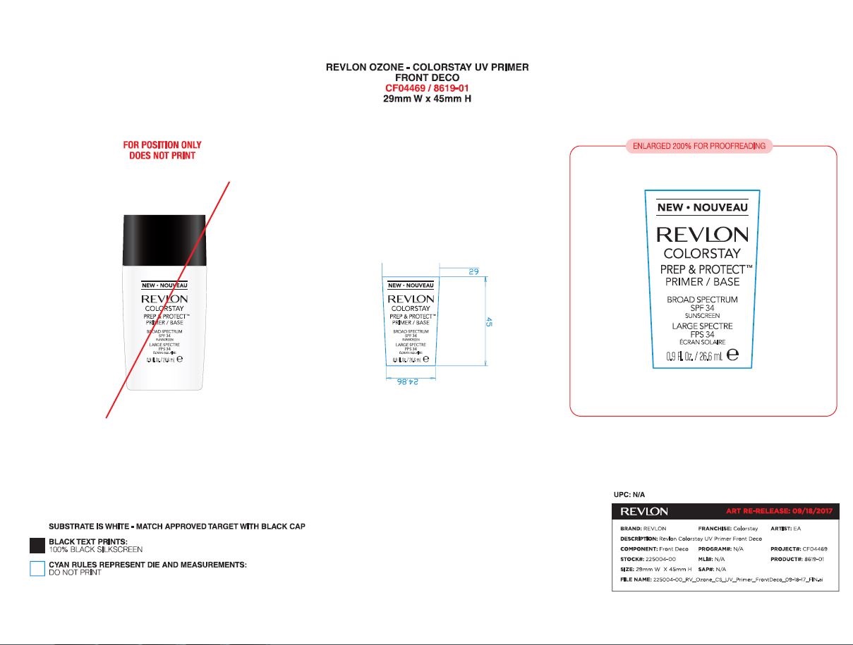 Revlon Colorstay Preo And Protect Primer | Titanium Dioxide, Zinc Oxide, Octinoxate Primer Liquid Breastfeeding