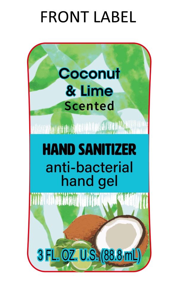 Coconut Lime Scented Hand Sanitizer | Ethyl Alcohol Gel while Breastfeeding