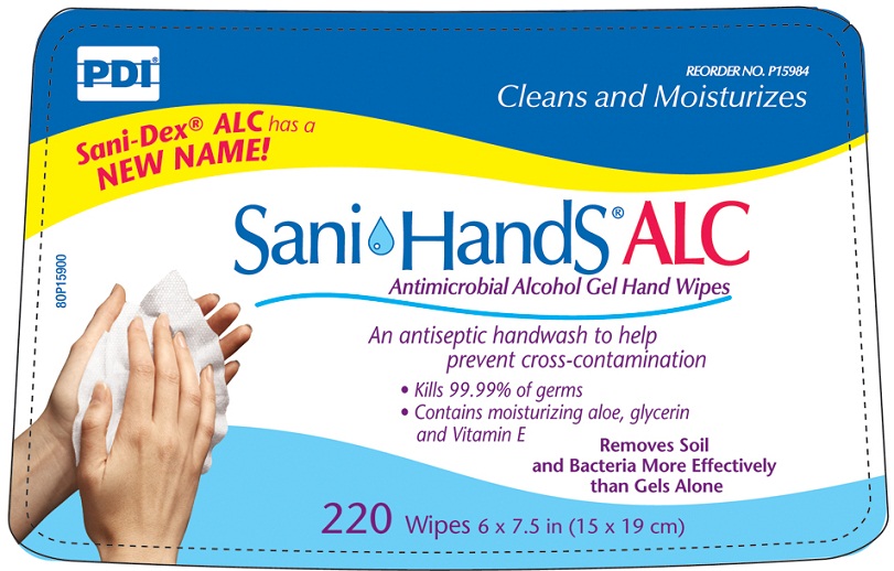 Pdi Sani-hands Alc Antimicrobial Alcohol Gel Hand Wipes | Alcohol Cloth Breastfeeding