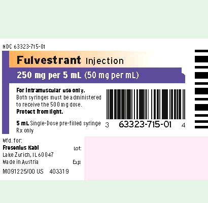 Principal Display Panel – Fulvestrant Injection 250 mg per 5 mL Syringe Label
