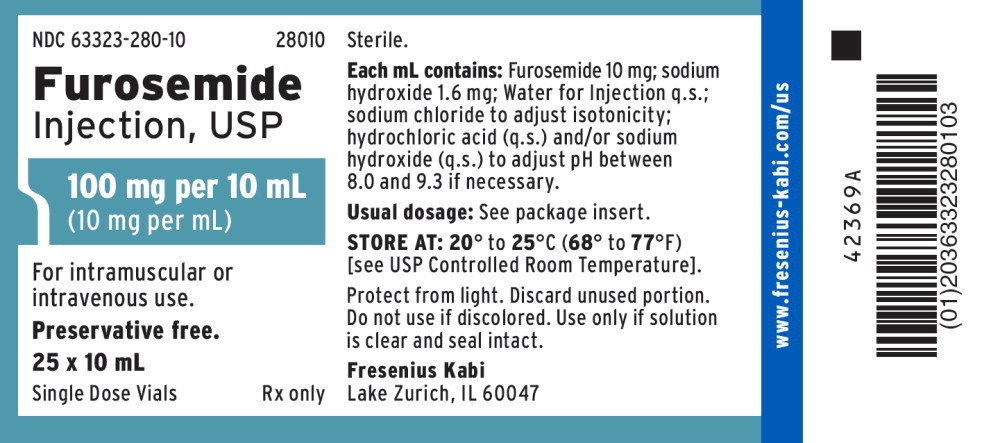 PACKAGE LABEL – PRINCIPAL DISPLAY – Furosemide 10 mL Single Dose Tray Label
