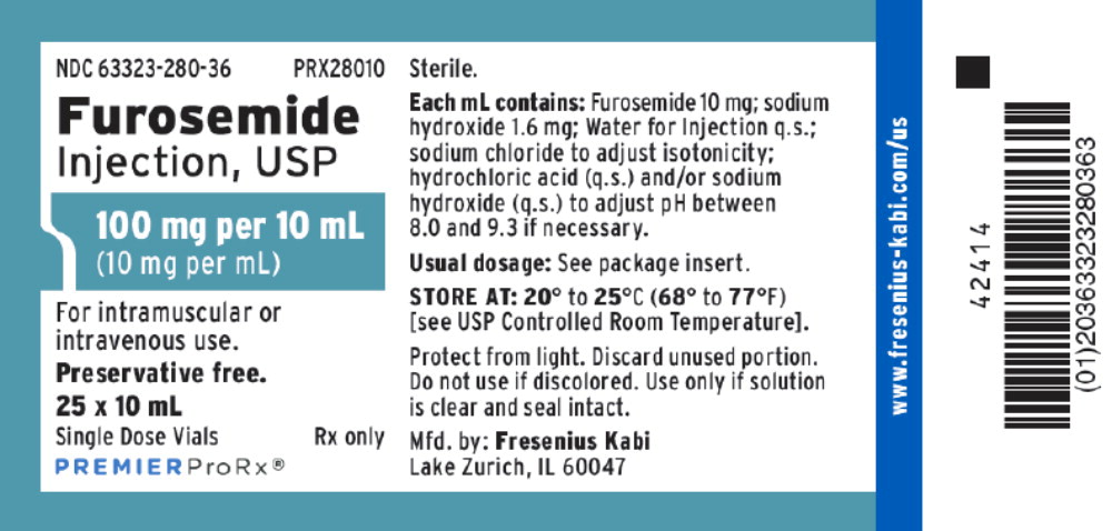 PACKAGE LABEL – PRINCIPAL DISPLAY – Furosemide 10 mL Single Dose Tray Label

