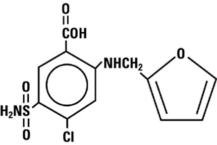 Structural Formula Furosemide 