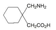 The structural formual for Gabapentin, USP is a white to off-white crystalline solid with a pKa1 of 4.72±0.10 and a pKa2 of 10.27±0.29. It is freely soluble in water and both basic and acidic aqueou