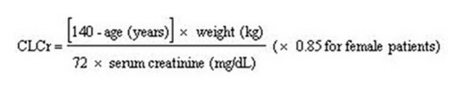 Gabapentin Equation