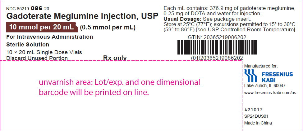 PRINCIPAL DISPLAY PANEL – 10 mmol per 20 mL Tray Label
