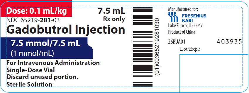PRINCIPAL DISPLAY PANEL – 7.5 mmol/7.5 mL – Vial Label
