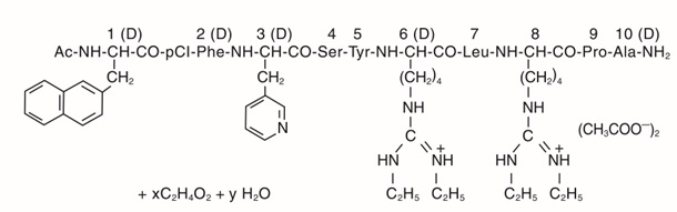 Image of Ganirelix Acetate Chemical Structure