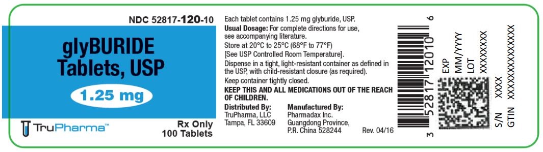 bottle label 1.25 mg 100 tablets