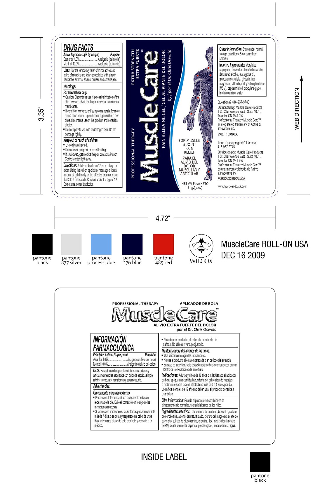 image of  gel label