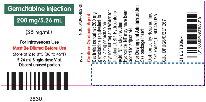 Principal Display Panel - 200 mg/5.26 mL Vial Label