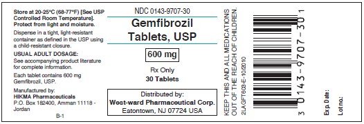 Gemfibrozil Tablets, USP
600 mg/30 Tablets