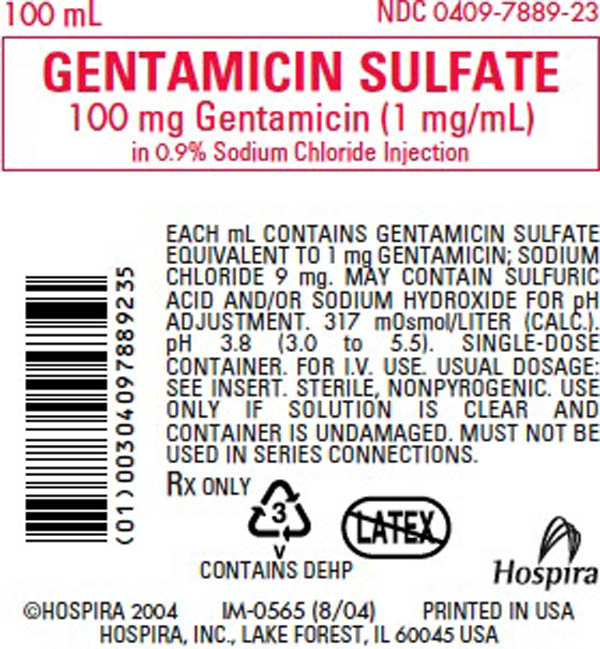 PRINCIPAL DISPLAY PANEL - 100 mg Bag Label