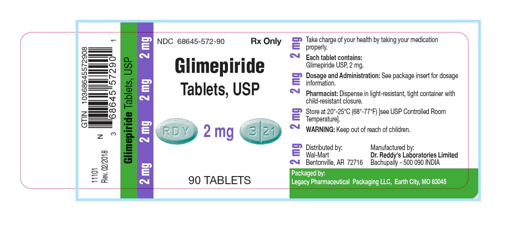 Glimepiride Tablets, USP 2 mg