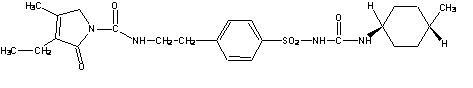 Glimepiride structural formula
