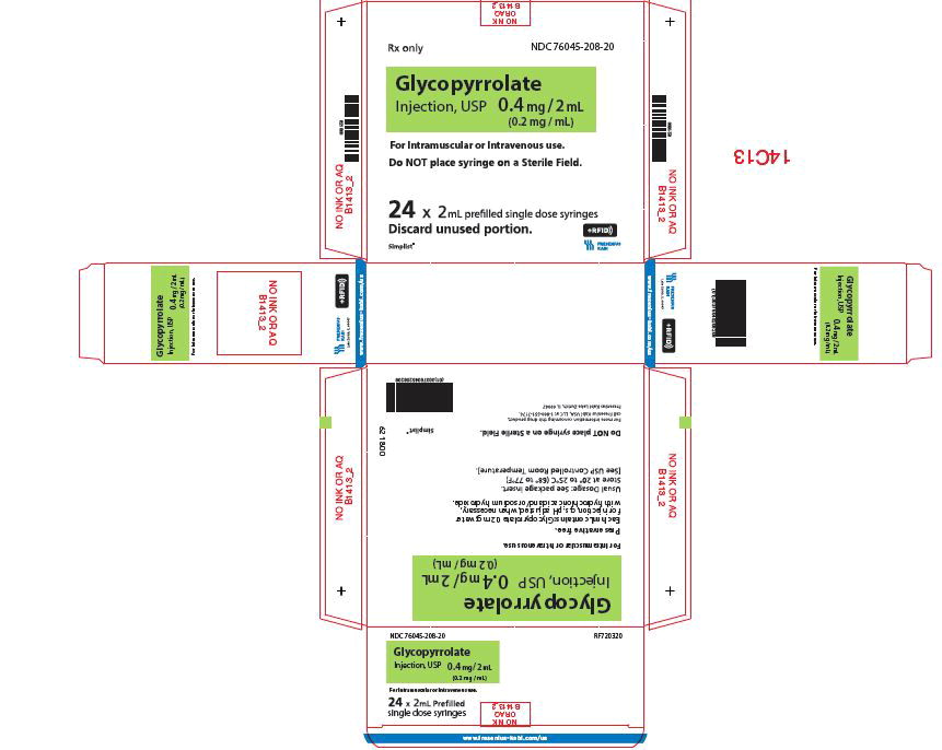 PACKAGE LABEL - PRINCIPAL DISPLAY - Glycopyrrolate 2 mL Carton Panel
