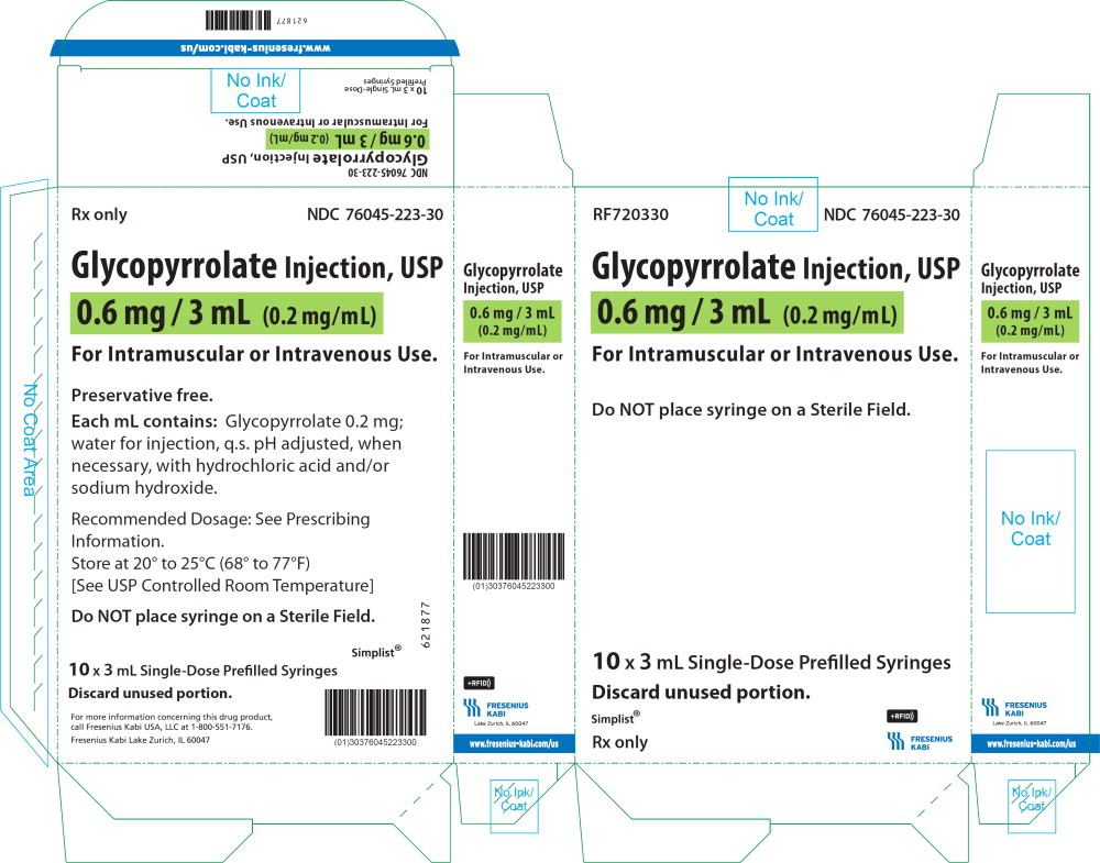 PACKAGE LABEL - PRINCIPAL DISPLAY – Glycopyrrolate Injection, USP 3 mL Carton Label
