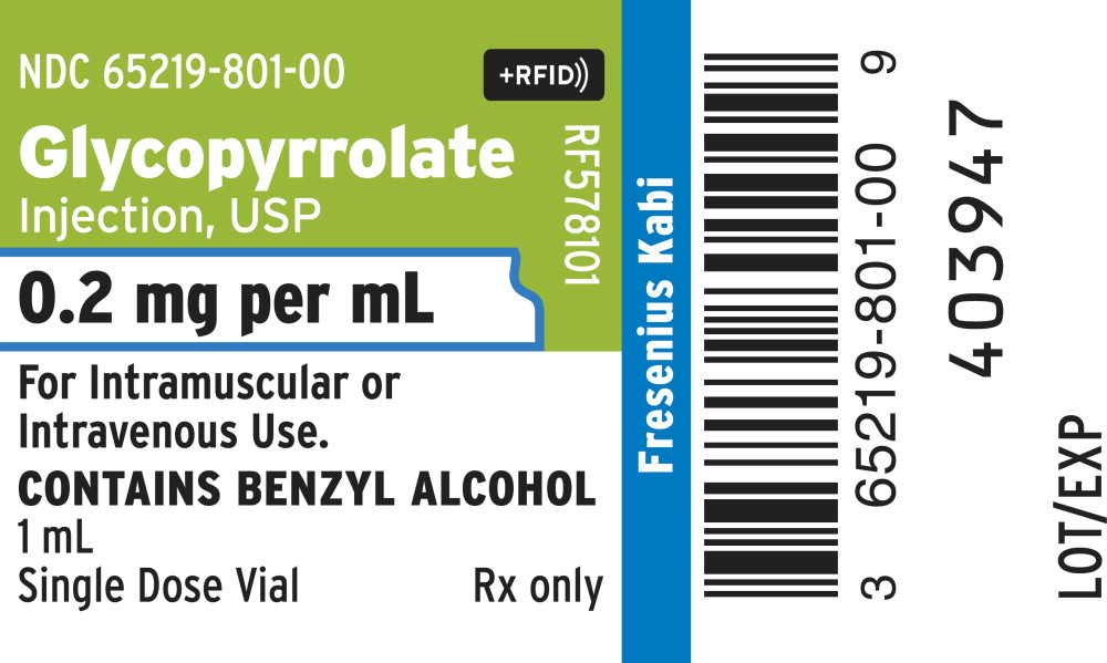 PACKAGE LABEL – PRINCIPAL DISPLAY – Glycopyrrolate Injection, USP 0.2 mg per mL Vial Label
