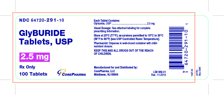 Glyburide Tablets, USP - 2.5 mg, 100 Tablets