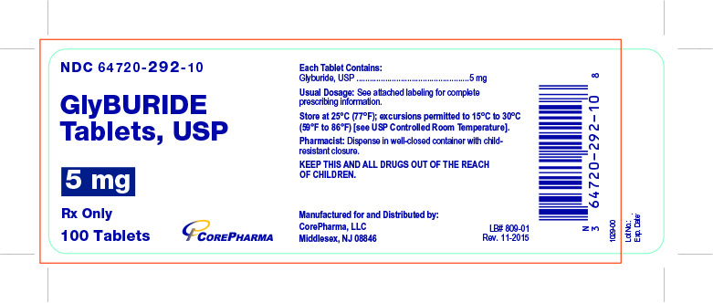 Glyburide Tablets, USP - 5 mg, 100 Tablets