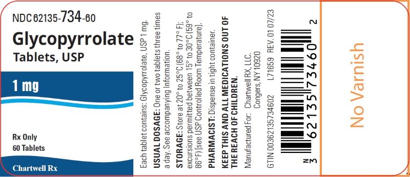 Glycopyrrolate Tablets 1mg 60s Bottle Label