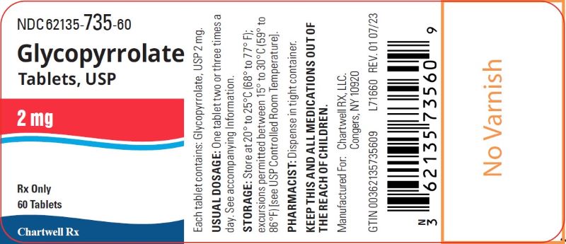 Glycopyrrolate Tablets 2mg 60s Bottle Label