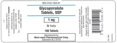Glycopyrrolate Tablets, USP 1 mg