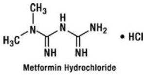 Metformin Hydrochloride Chemical Structure