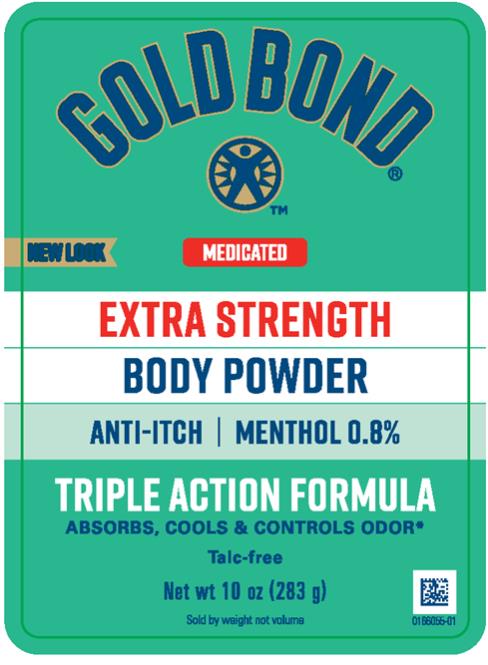 PRINCIPAL DISPLAY PANEL
GOLDBOND
EXTRA STRENGTH
BODY POWDER
Net Wt 10 oz (283 g)

