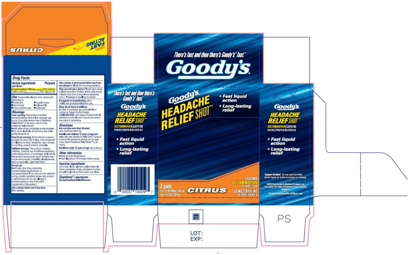 PRINCIPAL DISPLAY PANEL
NDC- 63029-629-01
Goody’s Headache Relief Shot
2 Pack 
Citrus
