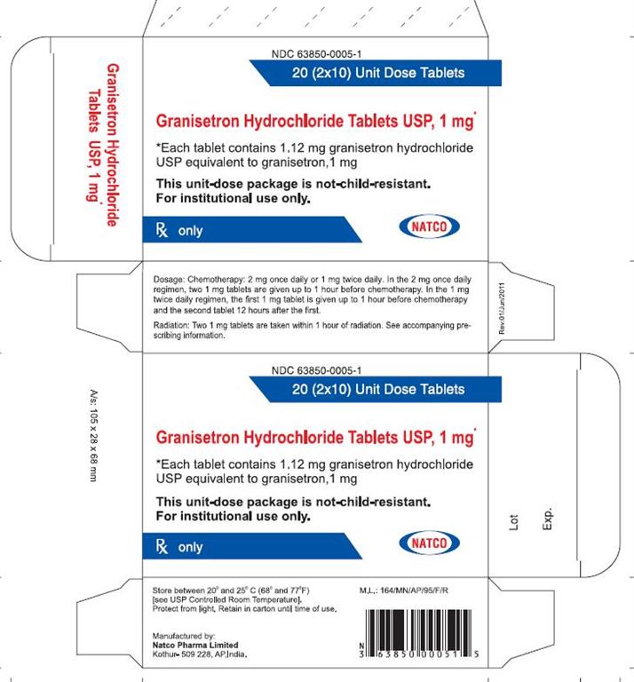 Granisetron hydrochloride 1 mg _  carton 2x20's 