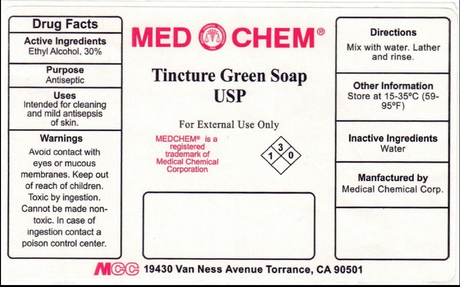 Tincture Green Soap Label