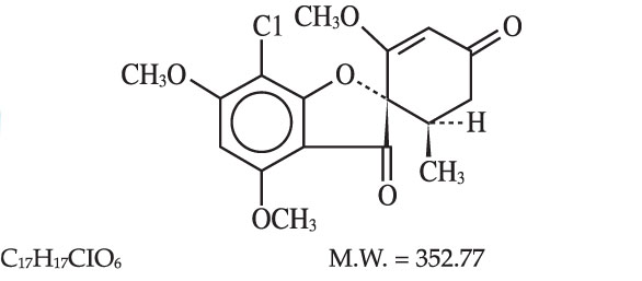 Structural Formula of griseofulvin
