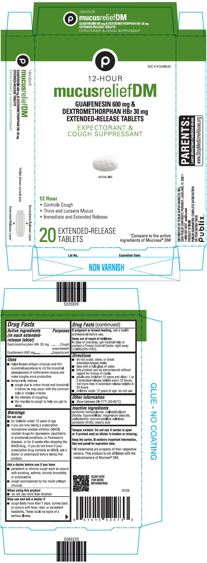 PRINCIPAL DISPLAY PANEL - 20 Extended-Release Tablet Blister Pack Carton