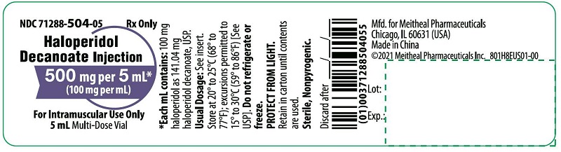 500 mg per 5 mL vial label