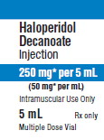 PACKAGE LABEL - PRINCIPAL DISPLAY - Haloperidol Decanoate Injection 1 mL Vial Label
