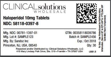 Haloperidol 10mg tablet 30 count blister card