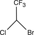 structural formula halothane