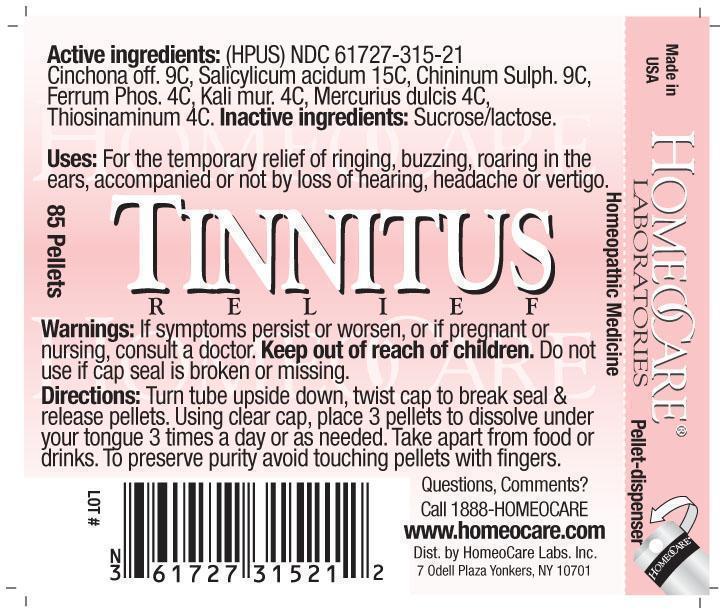 tinnitus relief image label