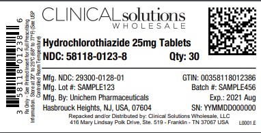 Hydrochlorothiazide 25mg Tablet 30 count blister card
