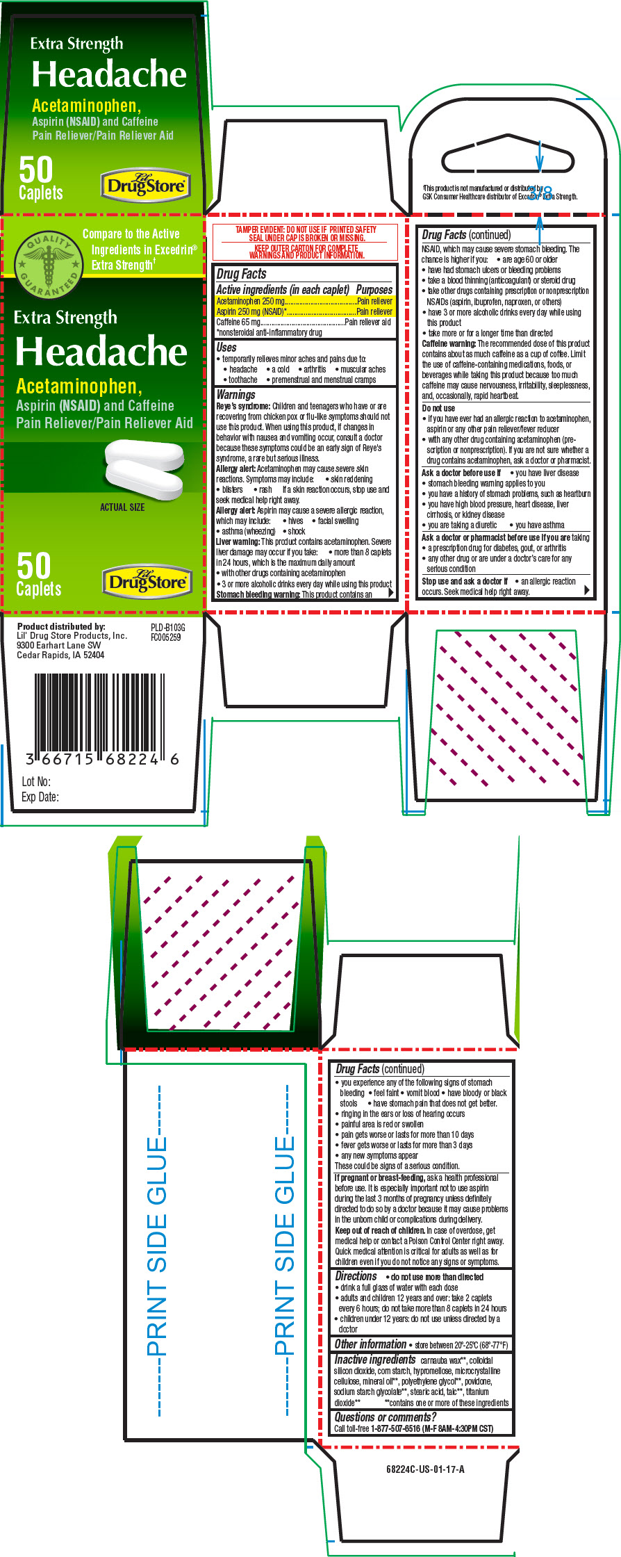 PRINCIPAL DISPLAY PANEL - 50 Caplet Bottle Carton - NDC 66715-5822