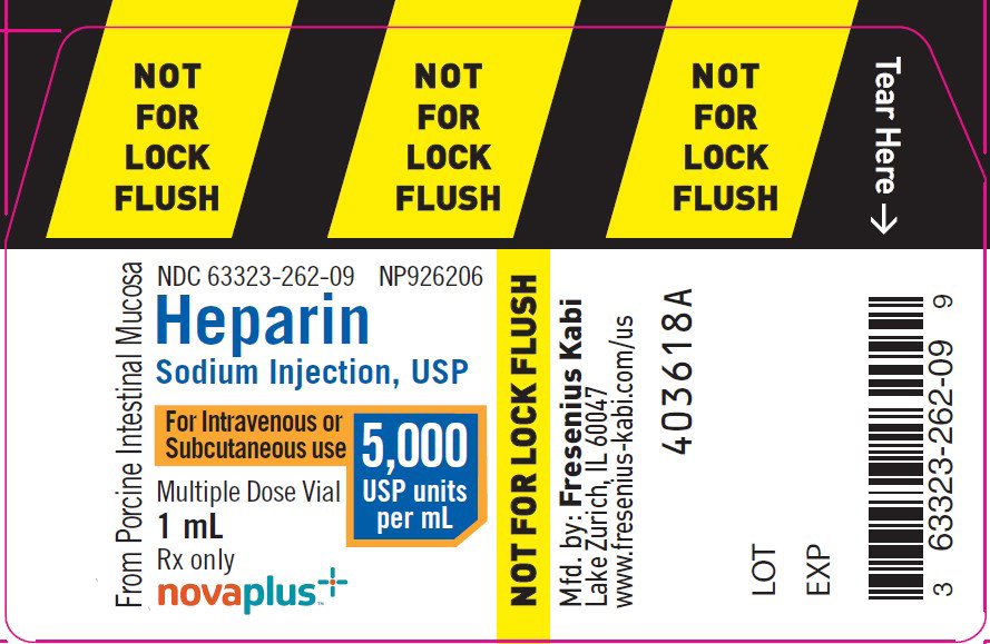 PACKAGE LABEL - PRINCIPAL DISPLAY PANEL - Heparin 1 mL Multiple Dose Vial Label
